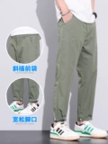 Осенние весенние летние элитные спортивные штаны, свободный прямой крой