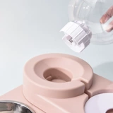 Собачья чаша кошка чаша двойная миска с собачьем кормом без влажного рта напиток вода чаша пузырь кошка автоматическое питьевое обогреватель кошачьи пить воду продукты