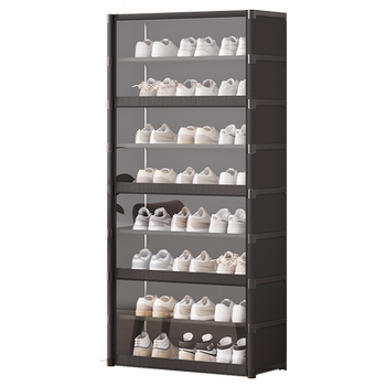 Transparent dustproof multi-layer shoe storage rack
