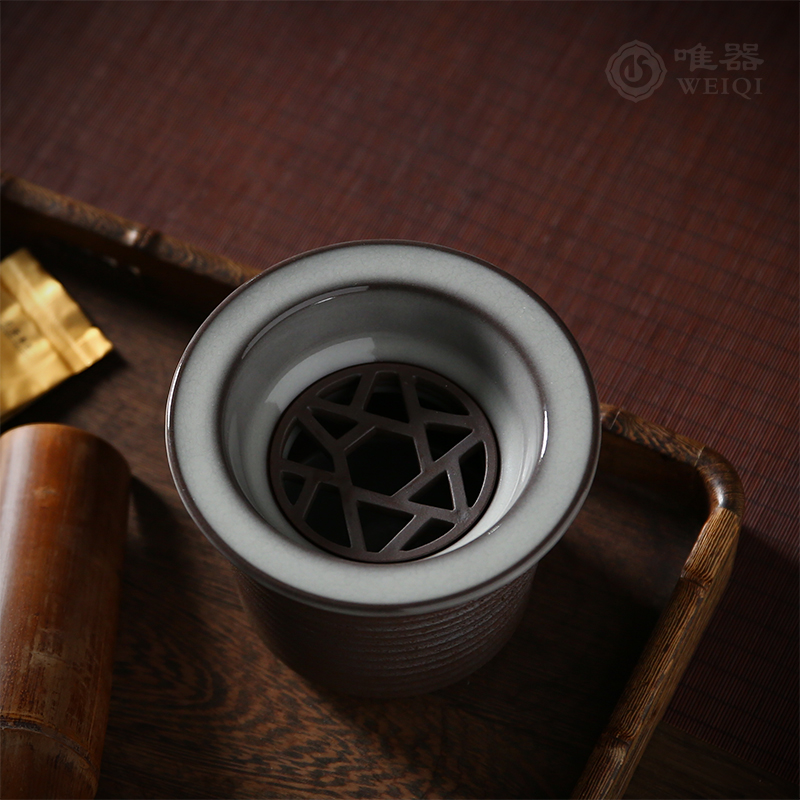 Green porcelain Wu Junjian Water Two sets of handmade tea washing Home Ceramics Utiliti Tea Utensils Tea Dao washing tea bowls Water-pelvis