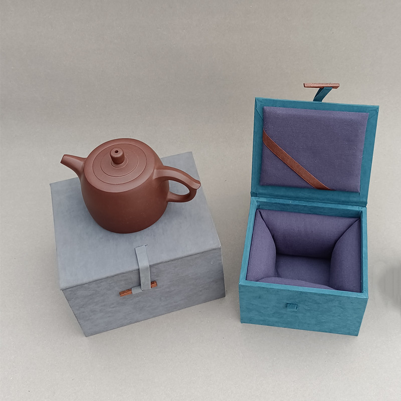 Best-selling packing box, empty box, snowflake velvet, wooden buckle box, purple sand pot, gift box, Jianzhan teacup box, brocade box, lettering logo