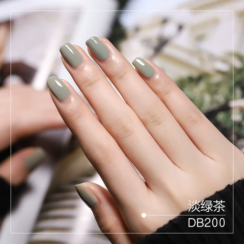 Лак для ногтей, отрывная зеленая матча для маникюра, долговременный эффект, популярно в интернете, без сушки в лампе