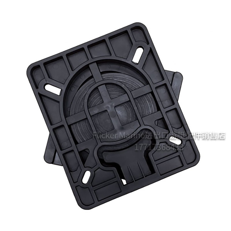 Yacht Aluminum Alloy Speedboat Rubber Assault Machine Boat Boat Fishing Marine Seat Screwpan Base Detachable Turntable Bottom Seat