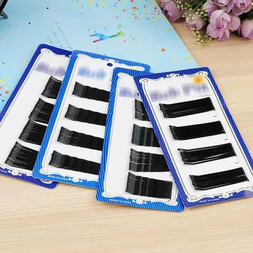 Ретро челка для взрослых, черная заколка для волос, аксессуар для волос