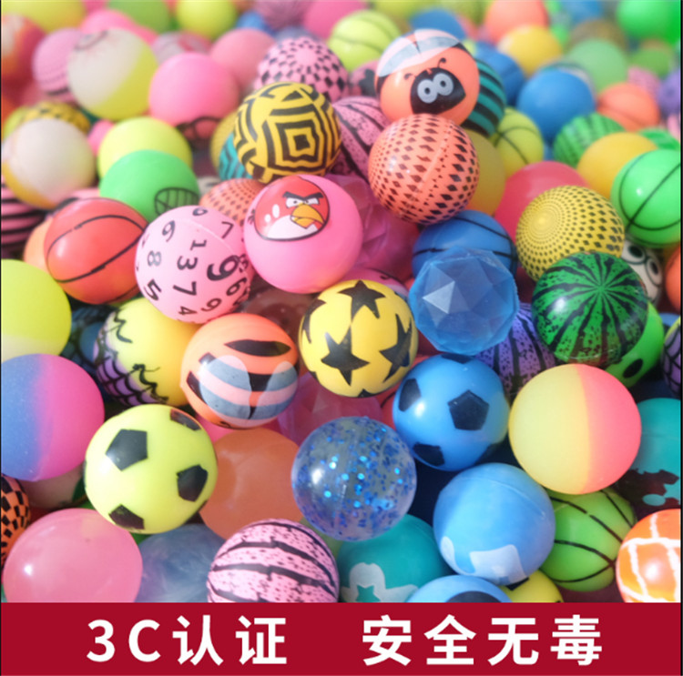 No 32 rubber solid stretch ball Children's toy bouncing ball Boy female treasure bouncing ball Diamond Watermelon ball