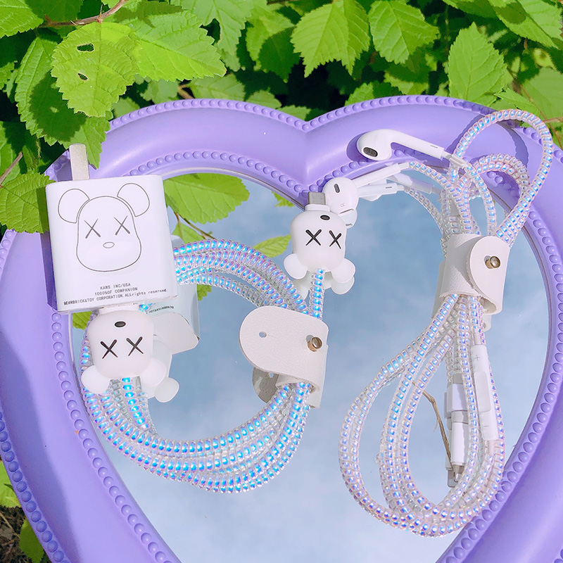 Huawei nova7 violent bear data protection cover is suitable for mate30p p40p p30p headphone winder package