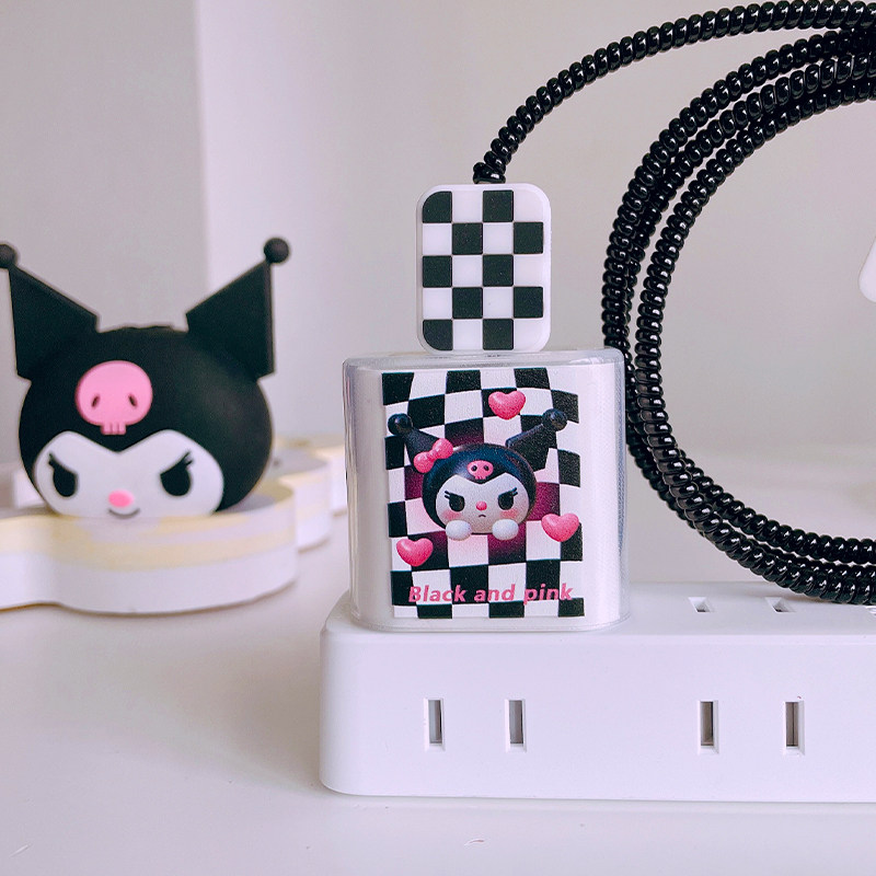 Apply Apple 12 charger transparent protection shell 18W20W data line protective sleeve iphone11pro Quick charge iPad8