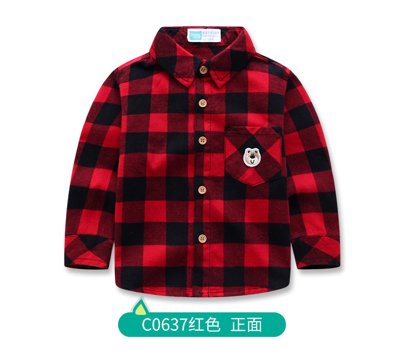 Áo sơ mi mới cho bé sơ sinh cotton sơ mi dài tay sơ mi họa tiết cho bé gái
