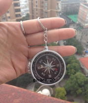 Mini portable key ring compass Chinese English compass outdoor travel 4cm diameter customizable LOGO
