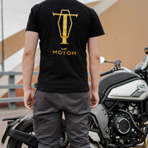 MR MOTOR Mustang dust simple bronzing riding short-sleeved T-shirt motorcycle motorcycle printing pure cotton men and women