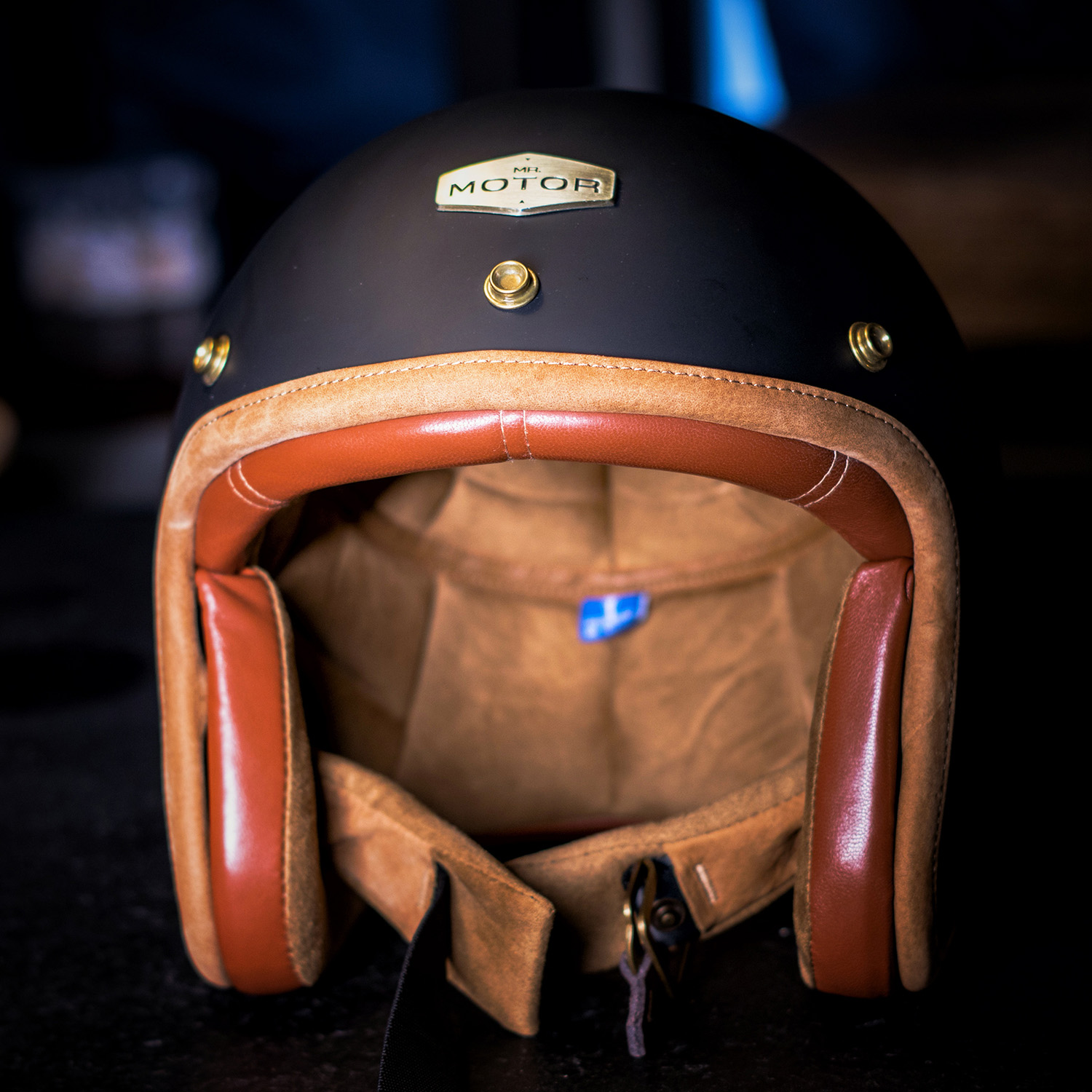 MR MOTOR Knight Vintage Punk handmade leather helmet Harley Hard hat 3 4 Four season Universal half helmet