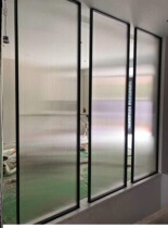 Changhong glass film electrostatic privacy toilet door sliding door shower room Changhong pattern privacy film bathroom door