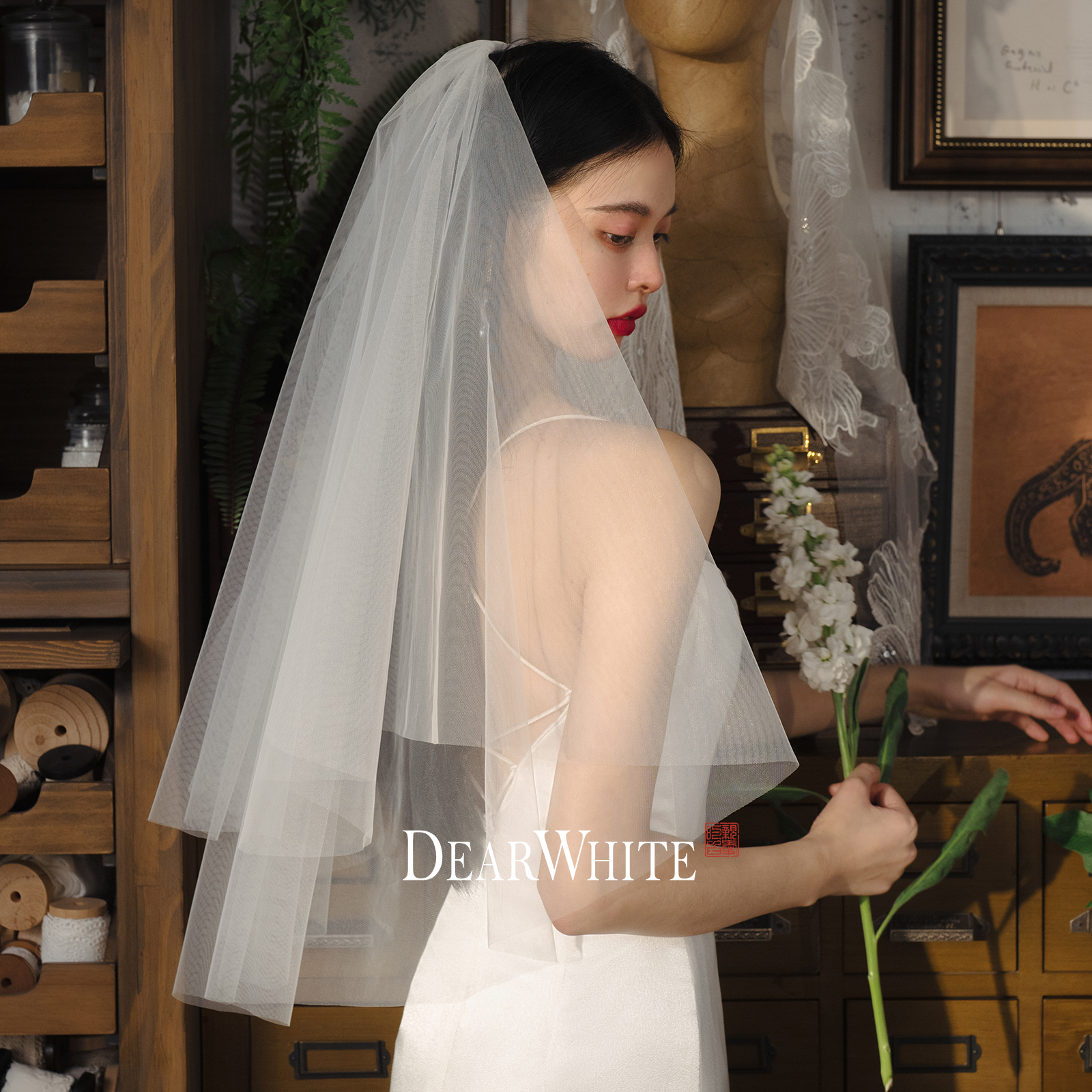 凯小勋  花嫁　PET 白色头纱 凯小勋 花嫁 PET 白色头纱 凯小勋 花嫁 PET 白色头纱