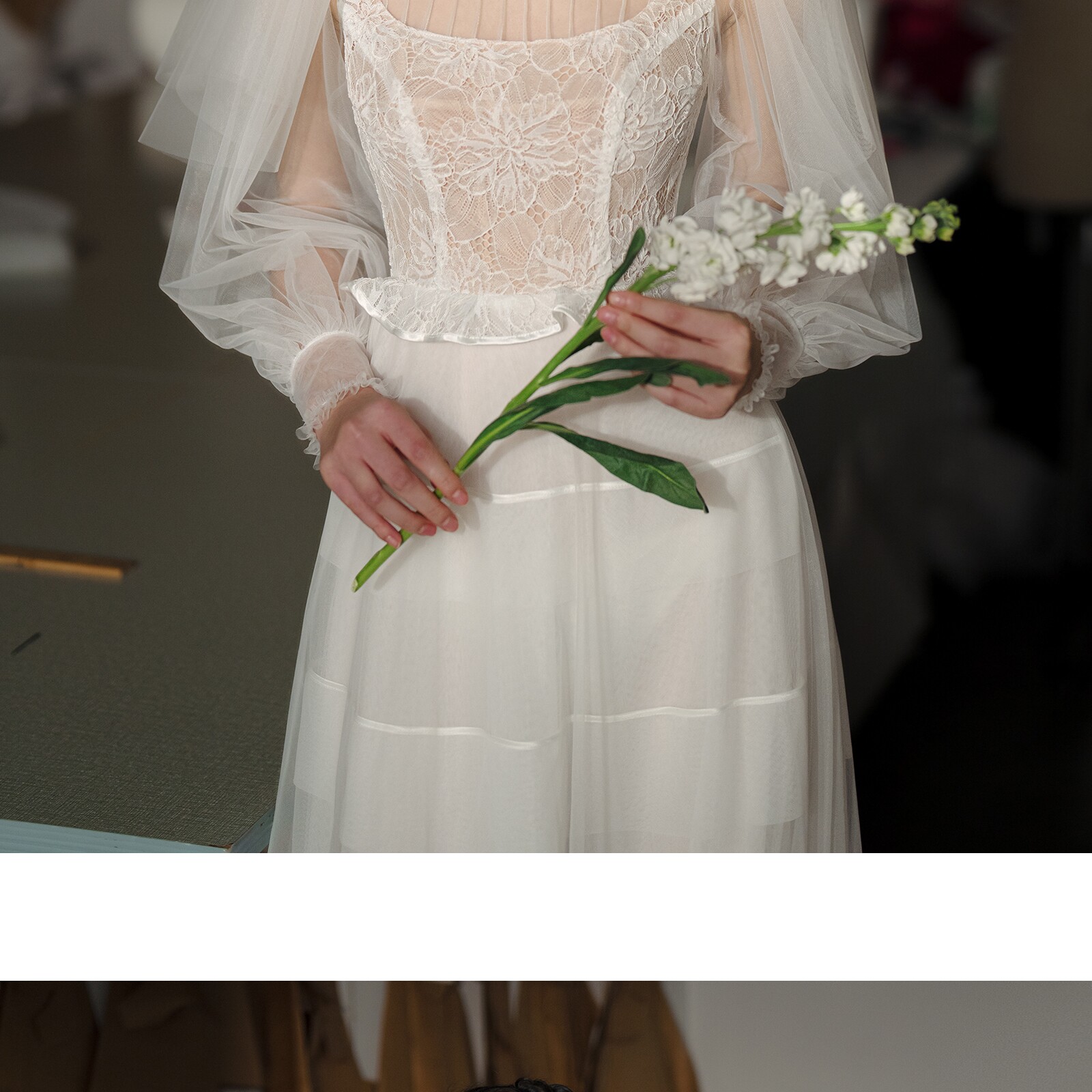 Ретро дизайнерское свадебное платье для невесты, оригинальная кружевная длинная юбка, французский стиль, А-силуэт 