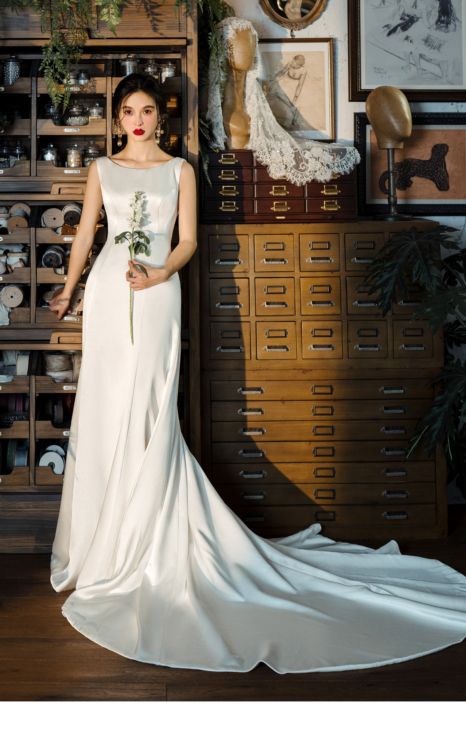 Элегантное белое свадебное платье для невесты, длинная юбка, французский стиль, крой «рыбий хвост», с открытой спиной, открытые плечи 