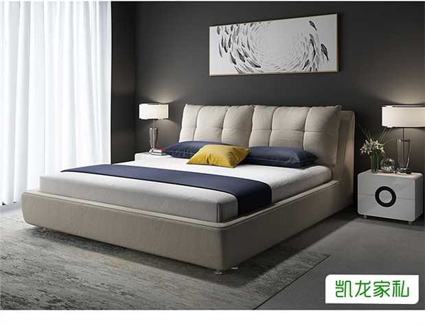 Nordic căn hộ nhỏ rửa giường vải hiện đại giường nhỏ gọn 1,8 m vải đôi custom-made vận chuyển đồ nội thất - Giường giường ngủ cho bé trai