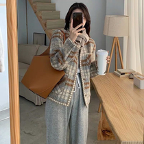 2021 Autumn Winter New Thickening of the Thickened Small Fragrance of the Giant Coat Herben Windfall and the ladies of the jacket the small sub-short