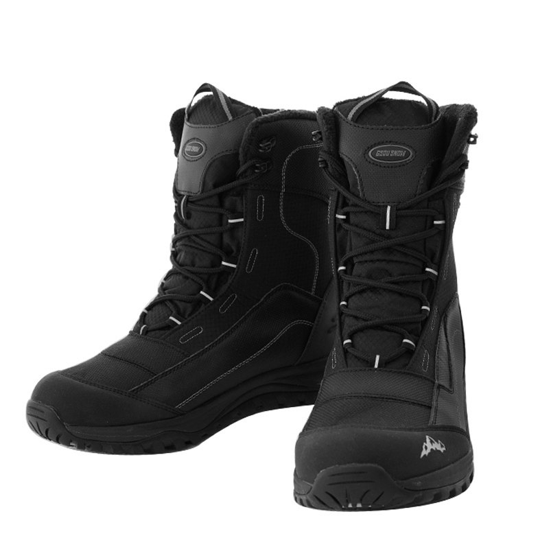 Gsou Snow outdoor snowy boots men's gush warm and waterproof ski shoes mountaineering Northeast Snow Township Tourist gear