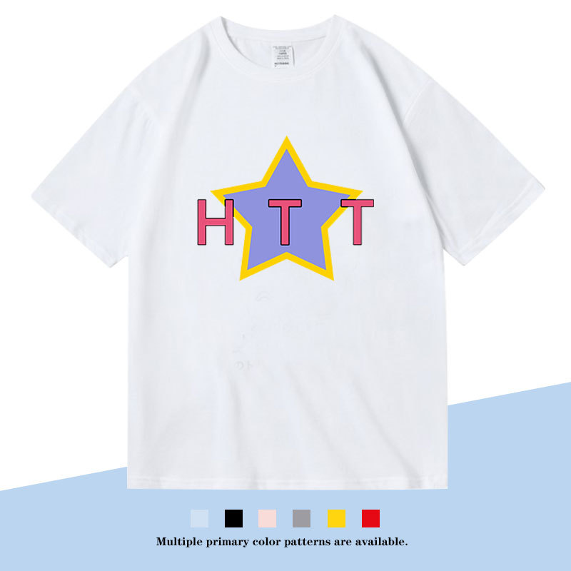 K-On! Light and Cheerful Anime Merchandise Pure Cotton T-Shirt Qingyin Httcos Student Short-Sleeved Summer Tops and Clothes