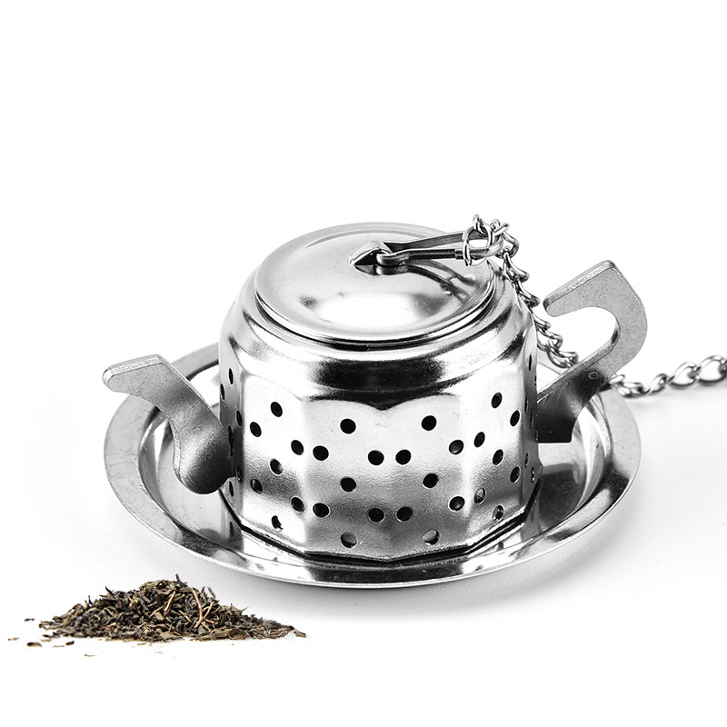 Shake sound tea artifact 304 stainless steel tea leak tea filter creative tea set tea set accessories tea ball pot