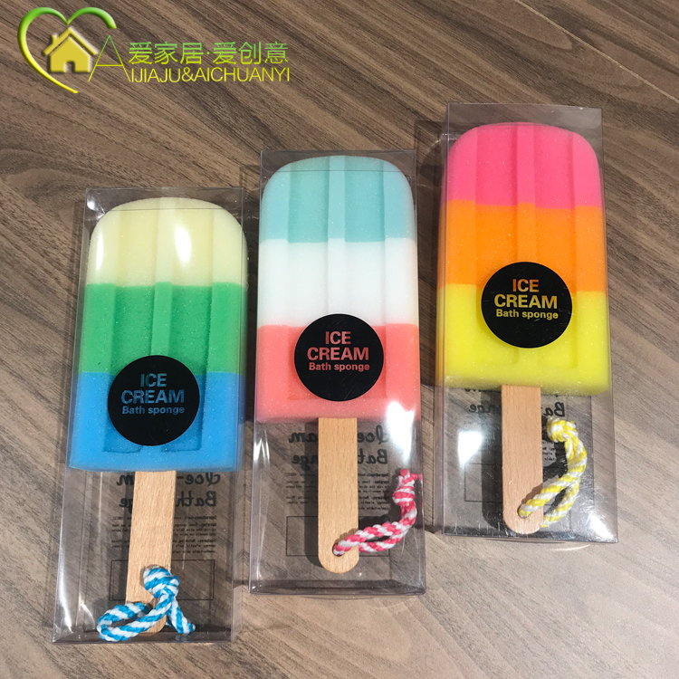 Aijiaju Store Owner's Selection Creative Imitation Popsicle Sponge Bath Ball Dishwashing Brush Ice Cream Bath Ball Aijiaju Store Owner's Selection Creative Imitation Popsicle Sponge Bath Ball Dishwashing Brush Ice Cream Bath Ball