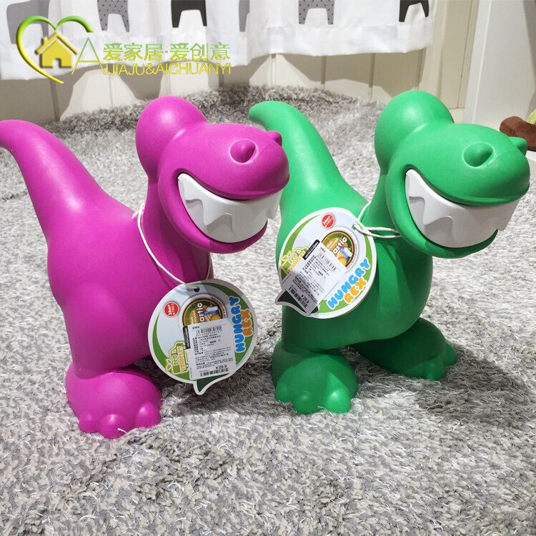 Love home preferred environmental protection material Cartoon fall-resistant Children's Day gift toy dinosaur piggy bank piggy bank