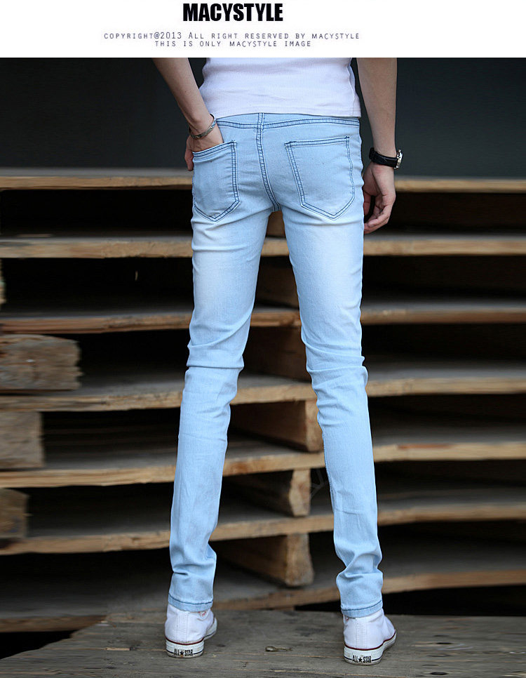 Jeans pour adolescent pieds Slim pour Quatre saisons - Ref 1462631 Image 24