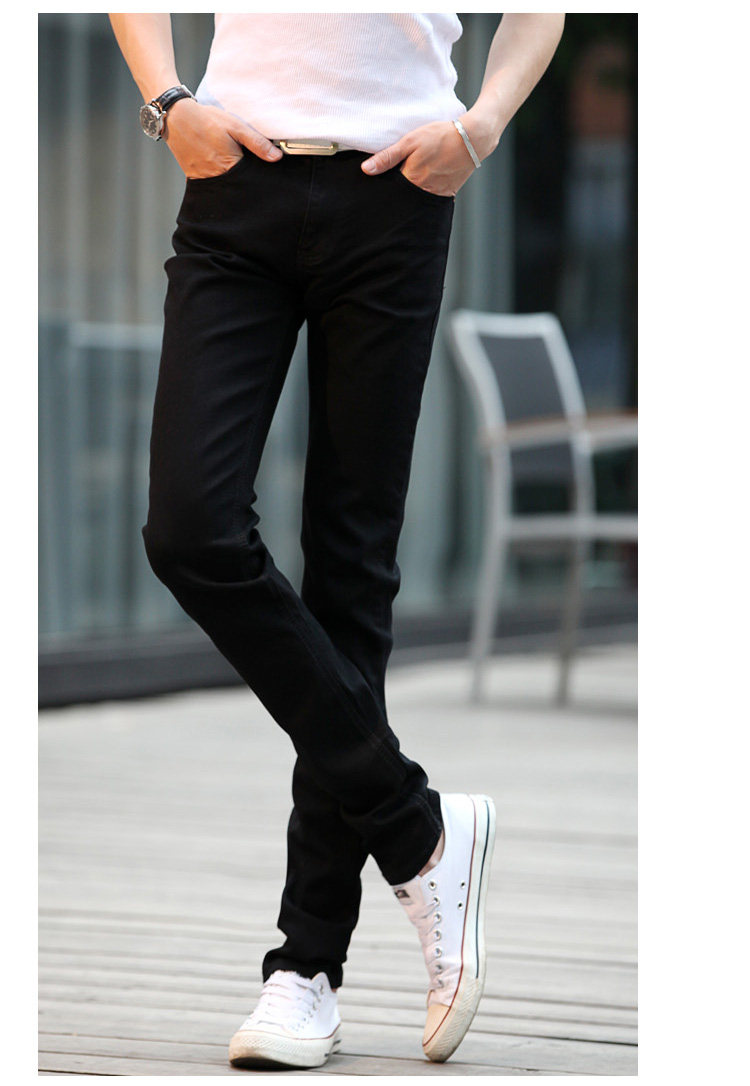 Jeans pour adolescent pieds Slim pour Quatre saisons - Ref 1462631 Image 12