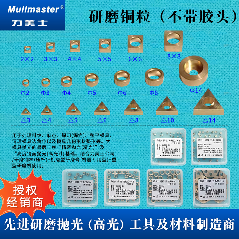 Mullmaster Grinding Copper Capsuless Red Copper Capsuless Removal Pattern Pitted Mold Mirror Polishing Steel Rod