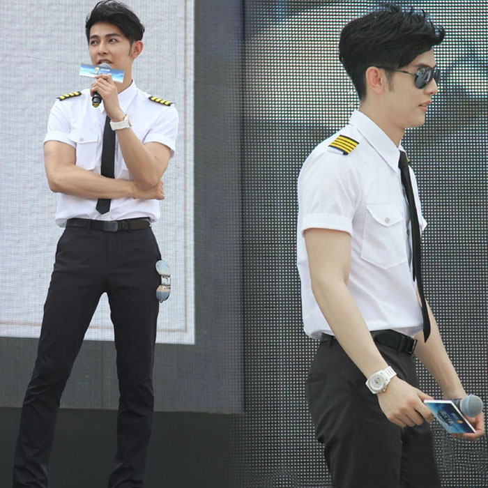 Airline Pilot Captain Flight Attendant Shirt Flight Attendant Cadet Academy Uniform Performance Orchestra Sales Department Image Staff Uniform