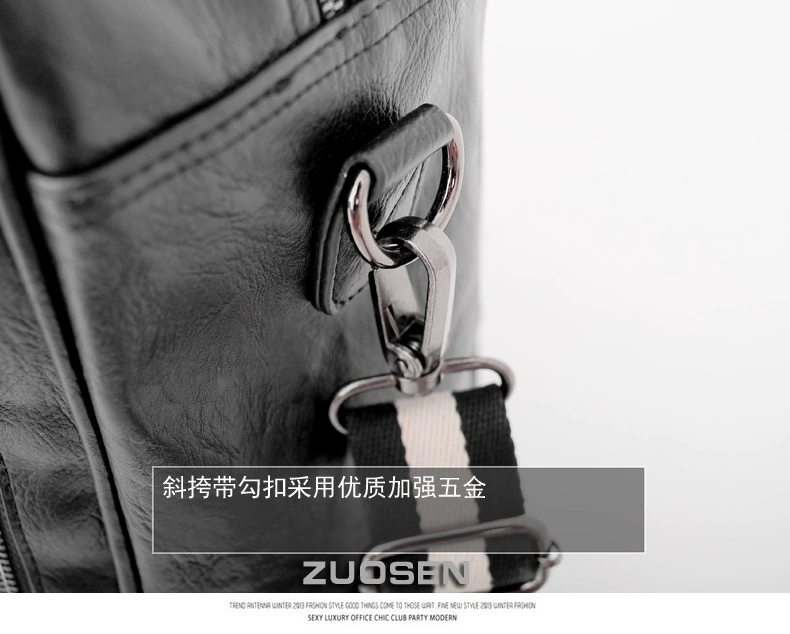 Túi du lịch nam Zuo Sen Túi tote du lịch công suất lớn Túi thể dục nam Túi thể thao ngắn - Túi du lịch tui du lich