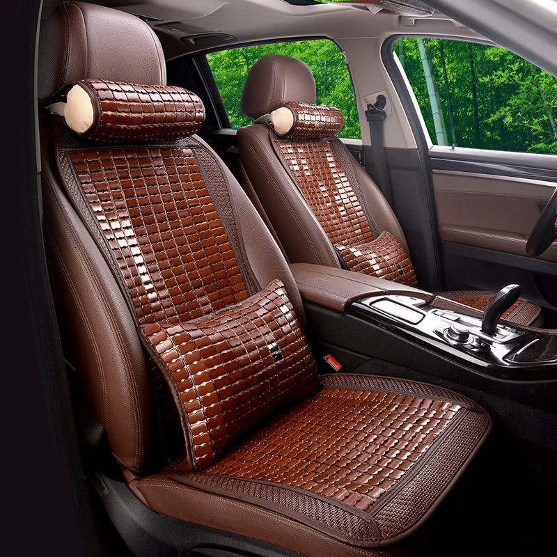 Summer Car Cushion Bamboo Block Mat single main driving small Monolithic Bamboo Mat Bamboo Mat Bamboo Mat Bamboo Mat small brute waist cool cushion