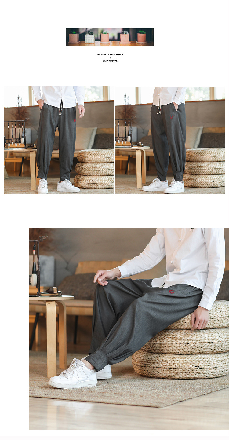 C6251 890K QUẦN NAM HANNKZ BIG SIZE NGOẠI CỠ PHỤC CỔ CỔ ĐIỂN THÊU HỌA TIẾT HOA THỜI TRANG NAM G03 SẢN PHẨM MỚI