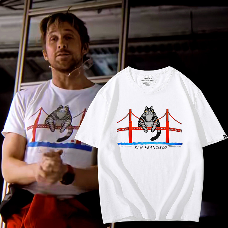 Movie Project Hail Mary Short-Sleeve Gosling-Style T-Shirt for Men, Gosling Clothing