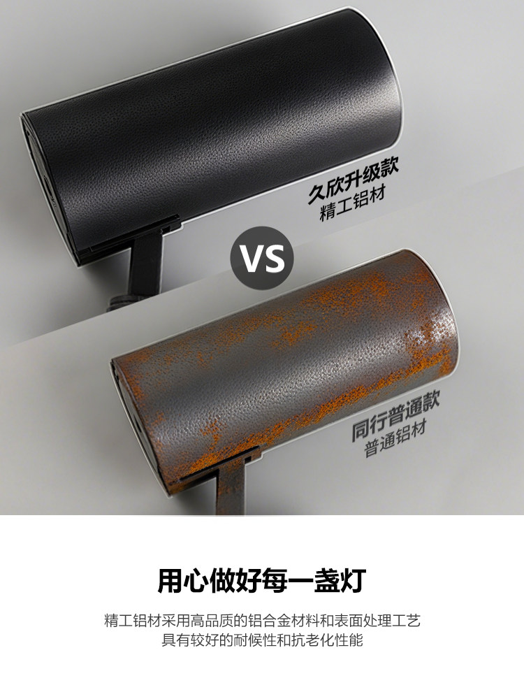 Surface-Mounted Track Light Led Spotlight for Catering and Clothing Stores, Commercial Use, Ultra-Bright Cob Rail Background Wall Fill Light, Ambient Lighting