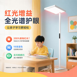 Desk Lamp for Children, Eye Protection, Study-Specific, Floor-Standing, Full-Spectrum, Vertical, for Homework, Desk Reading, Anti-Myopia