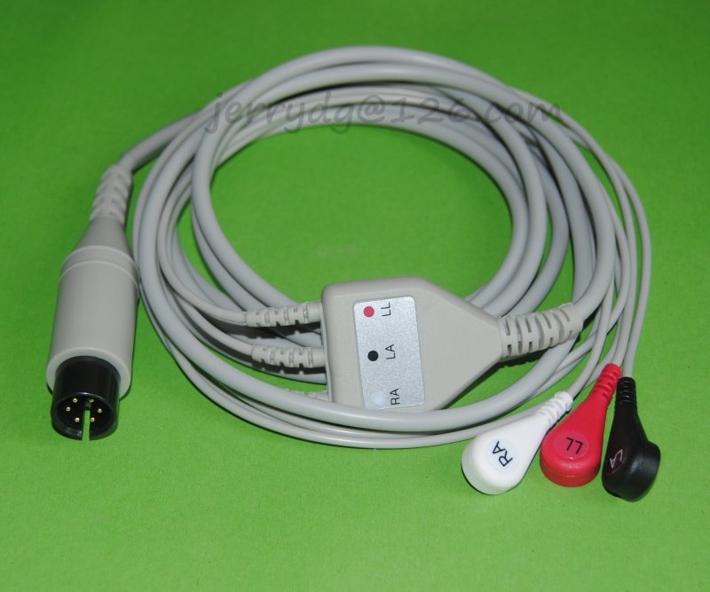 GE PRO 1000监护仪心电导联线 电缆 连接线 3导