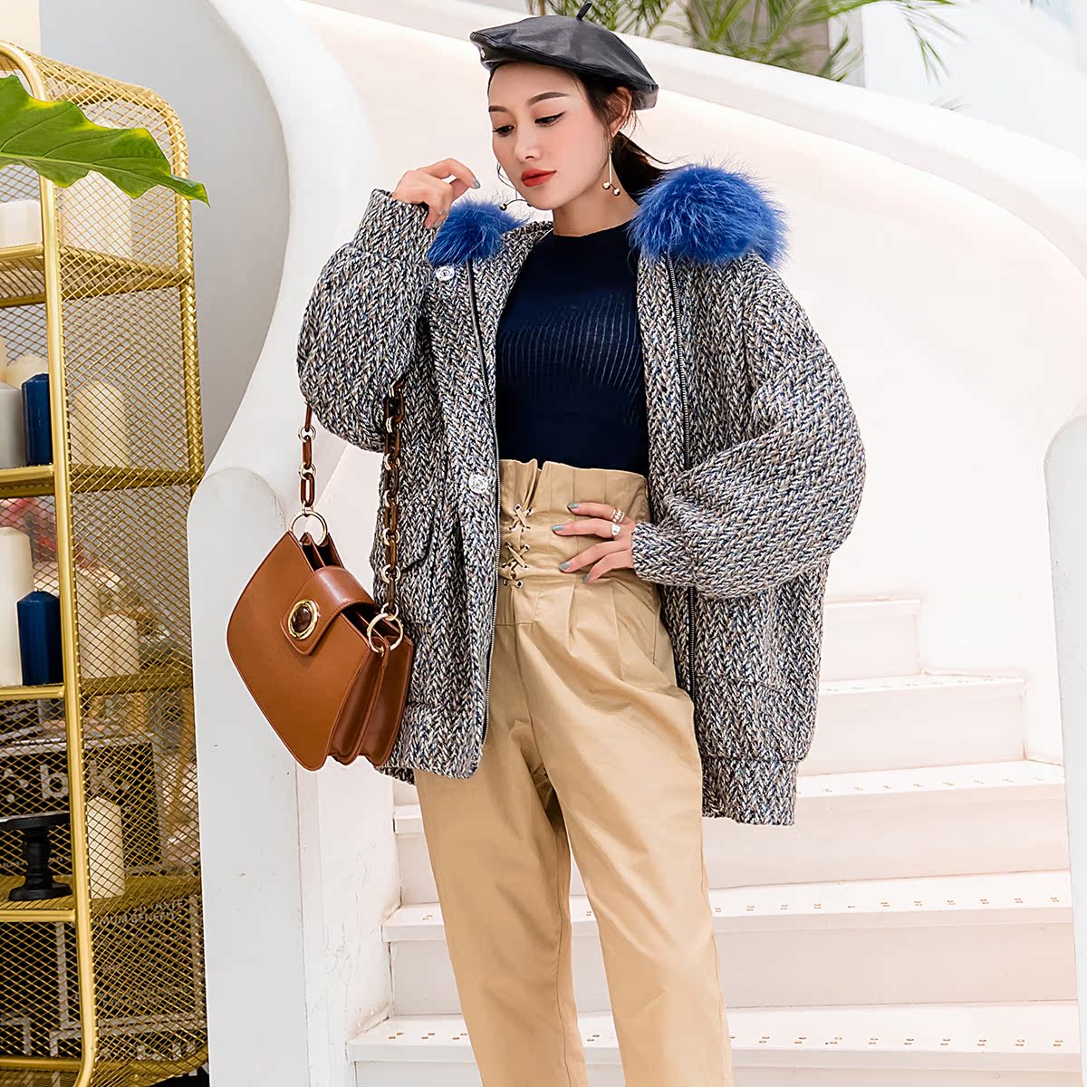 Manteau de fourrure femme - Ref 3171718 Image 4