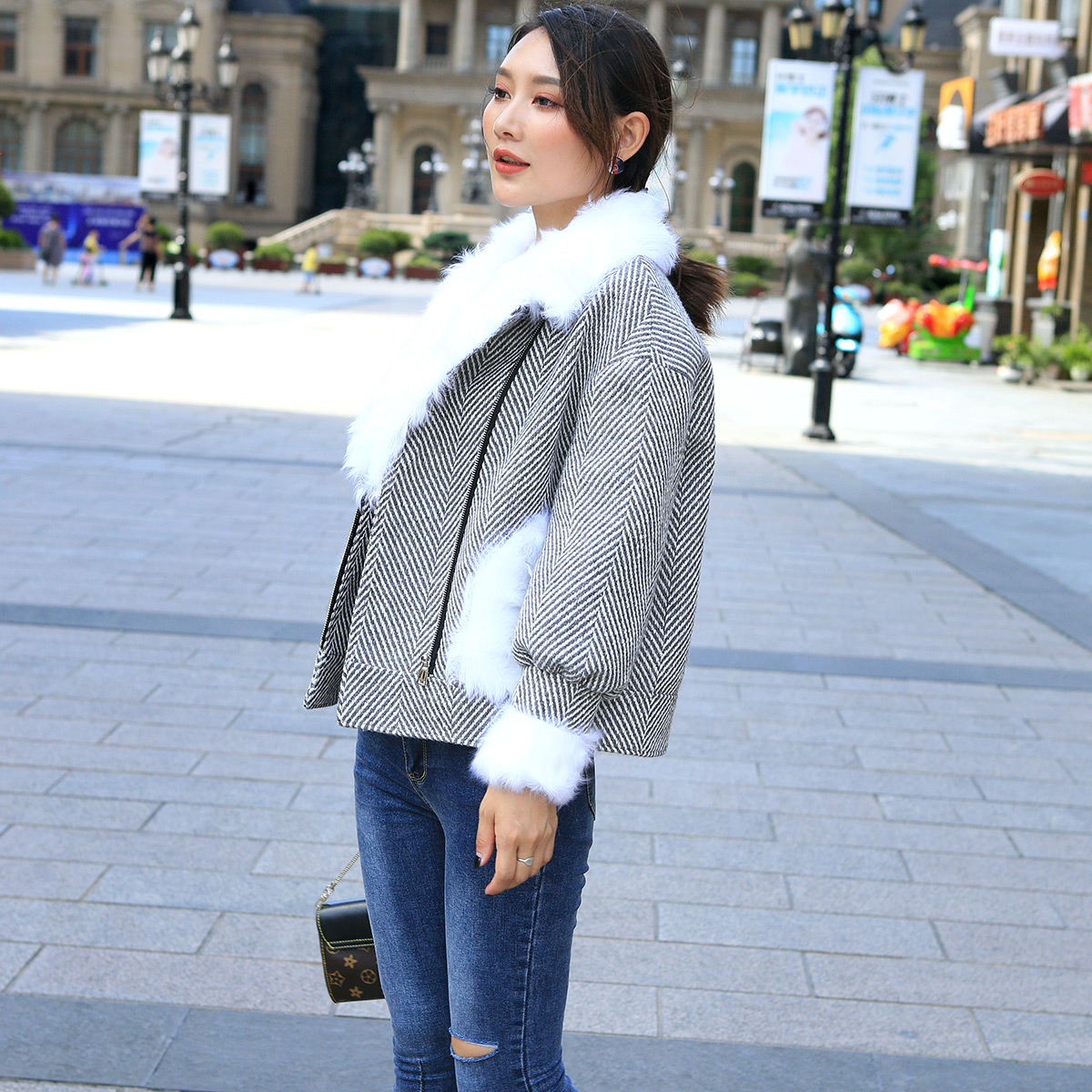 Manteau de fourrure femme - Ref 3171781 Image 4