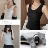 Зимний трикотажный базовый черный удерживающий тепло флисовый топ с чашечками, в обтяжку, увеличенная толщина