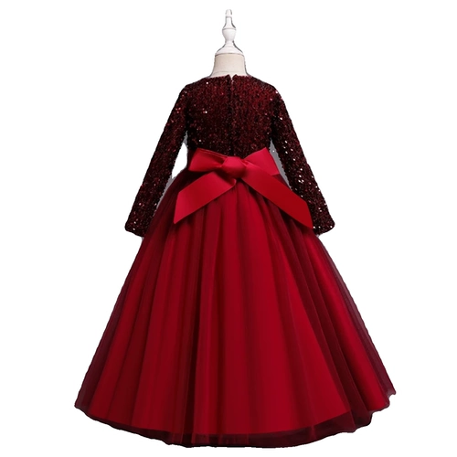Элитный демисезонный наряд маленькой принцессы, детский наряд для музыкальных выступлений, вечернее платье, подарок на день рождения