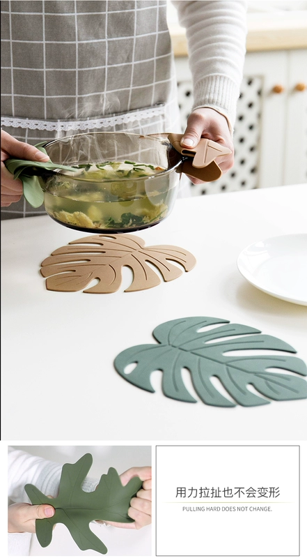 4 được trang bị cách nhiệt nhà bếp silicone chống nóng nồi mat mat bảng chống trượt mat bát mat cup sáng tạo nhiệt độ cao Bắc Âu - Khăn trải bàn khăn trải bàn cao cấp
