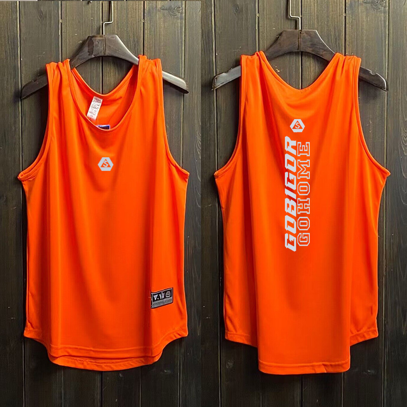 American Basketball Vest Men's Sports Quick-Drying Sweat-Absorbent Fitness Training Loose Kobe Bryant Sleeveless Round Neck Top Running Clothes