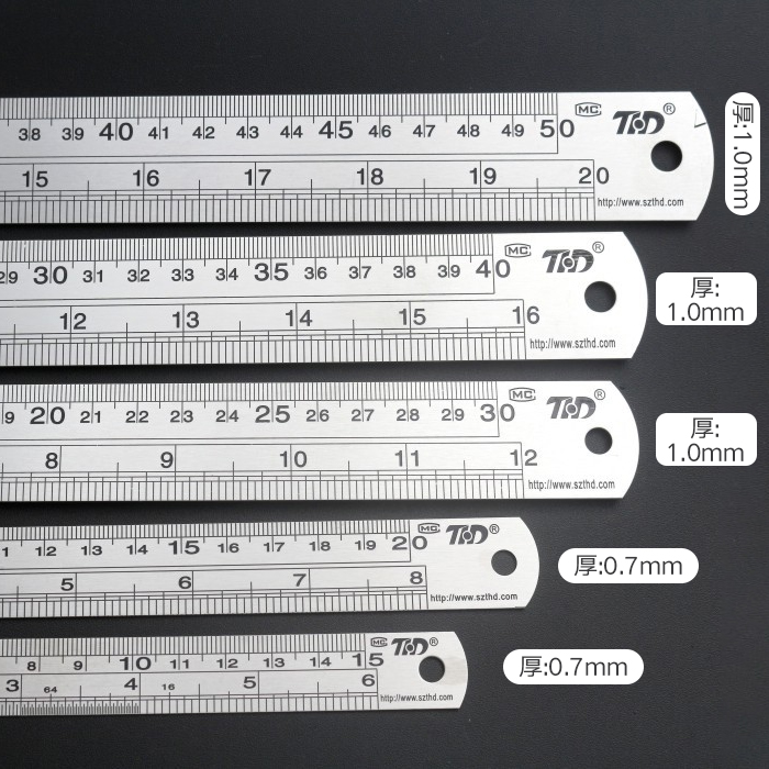 1 meter steel ruler thickening stainless steel steel foot 30CM measuring ruler 150CM high precision scale