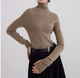[Seamless Knitting] Artistic Wool Turtleneck Sweater Slim Fit Long Sleeve Knitwear 23 Autumn/Winter New Style