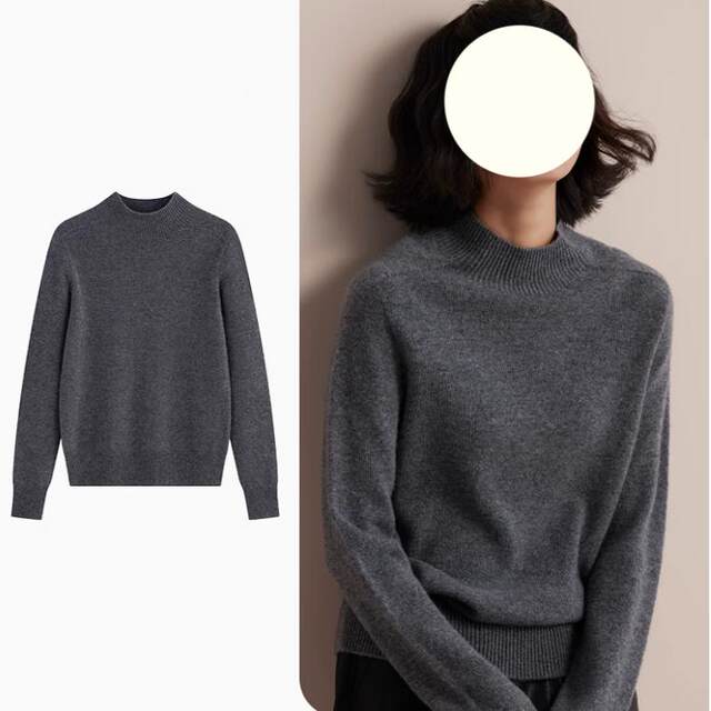 Luxuriously Enjoy the Warm Winter | Seamless Wool Full-Form Half-Collar Pullover Base Layer Sweater for Women, New Autumn and Winter Style