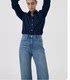 Jeans High-Quality Australian Cotton High-Waisted Comfortable Versatile Leg-Shaping Slimming Straight-Leg Jeans for Women 1121