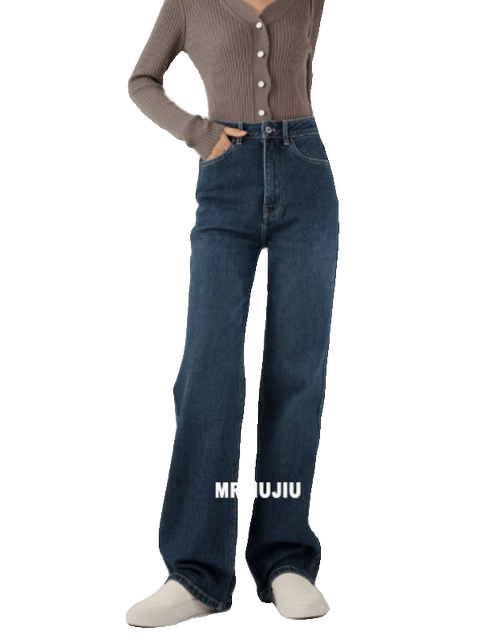 Word-Of-Mouth Hit Pants_Italian Craftsmanship/Long Legs Appear Slimmer Straight-Leg Jeans for Women