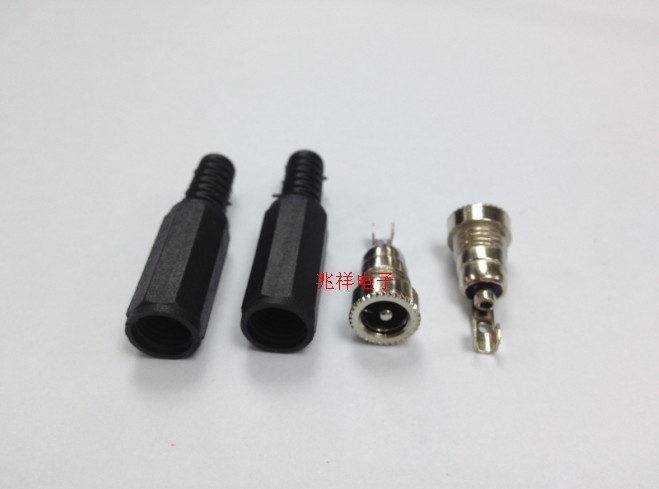 DC2 1 power wiring head DC DC2 1*5 5 wiring plug 12V power female wiring plug - Taobao