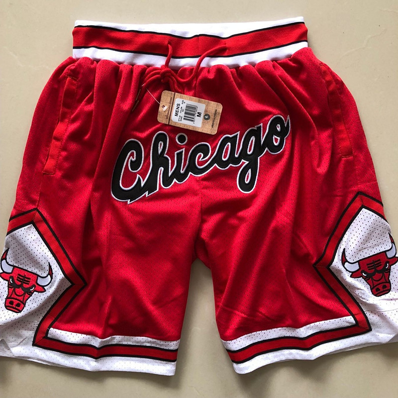Chicago Bulls American Retro Embroidered Shorts Basketball Training Knee-Length Quick-Drying Breathable Magic Shorts